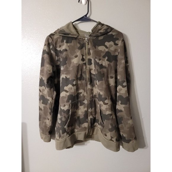 Eddie Bauer Women's Camo Full Zip Hoodie Size XL - Picture 1 of 6